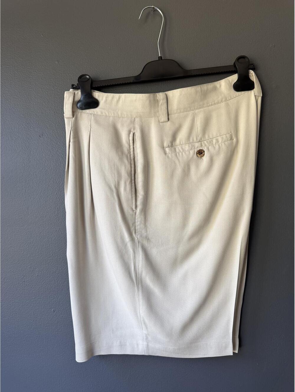 Island Shores Beige 100% Silk Shorts Size 38